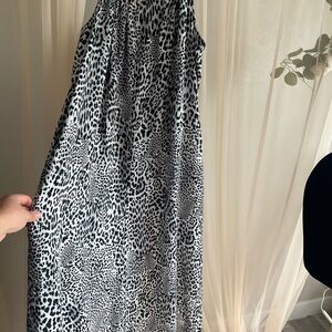 Leopard Print Maxi Jumpsuit